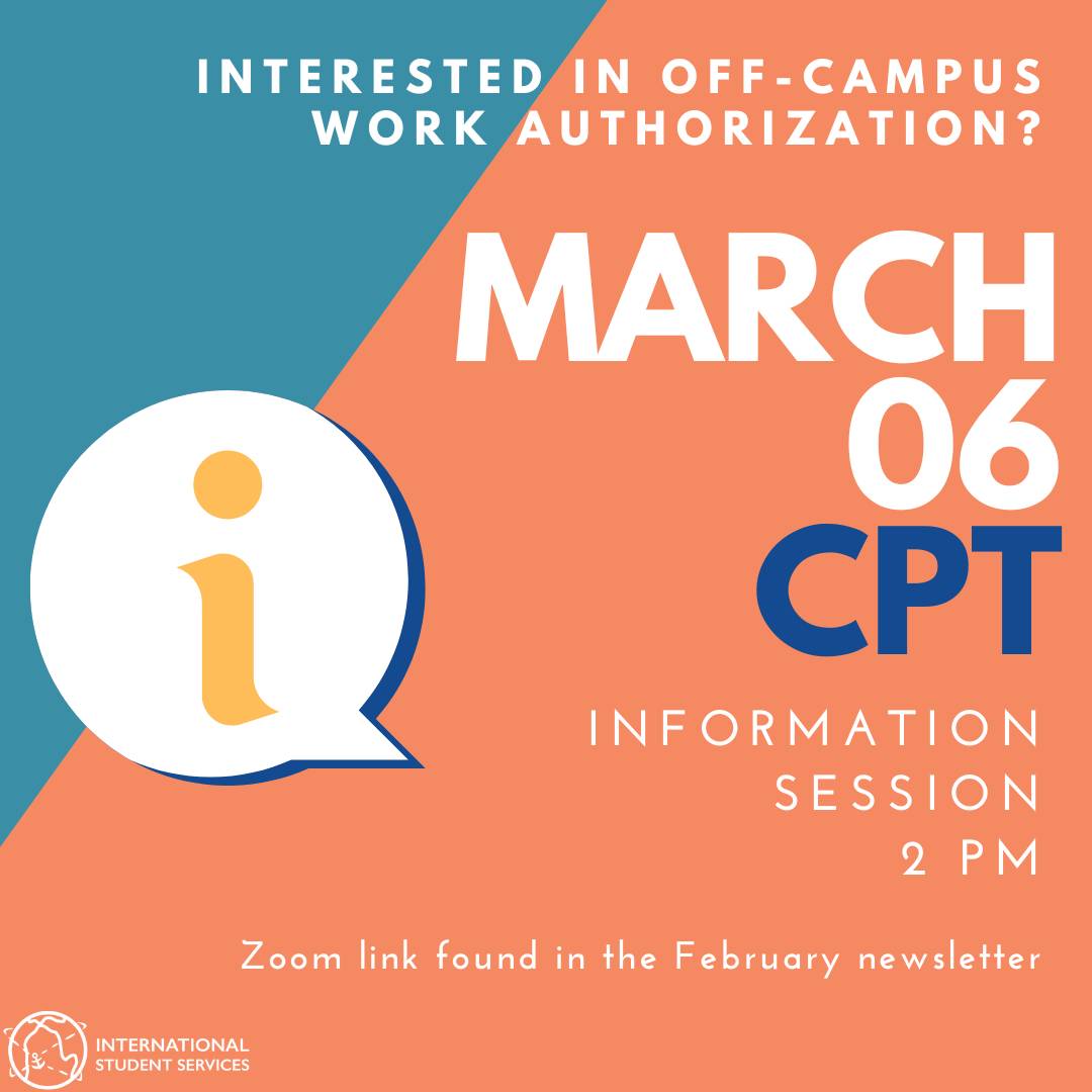 March CPT Information Session